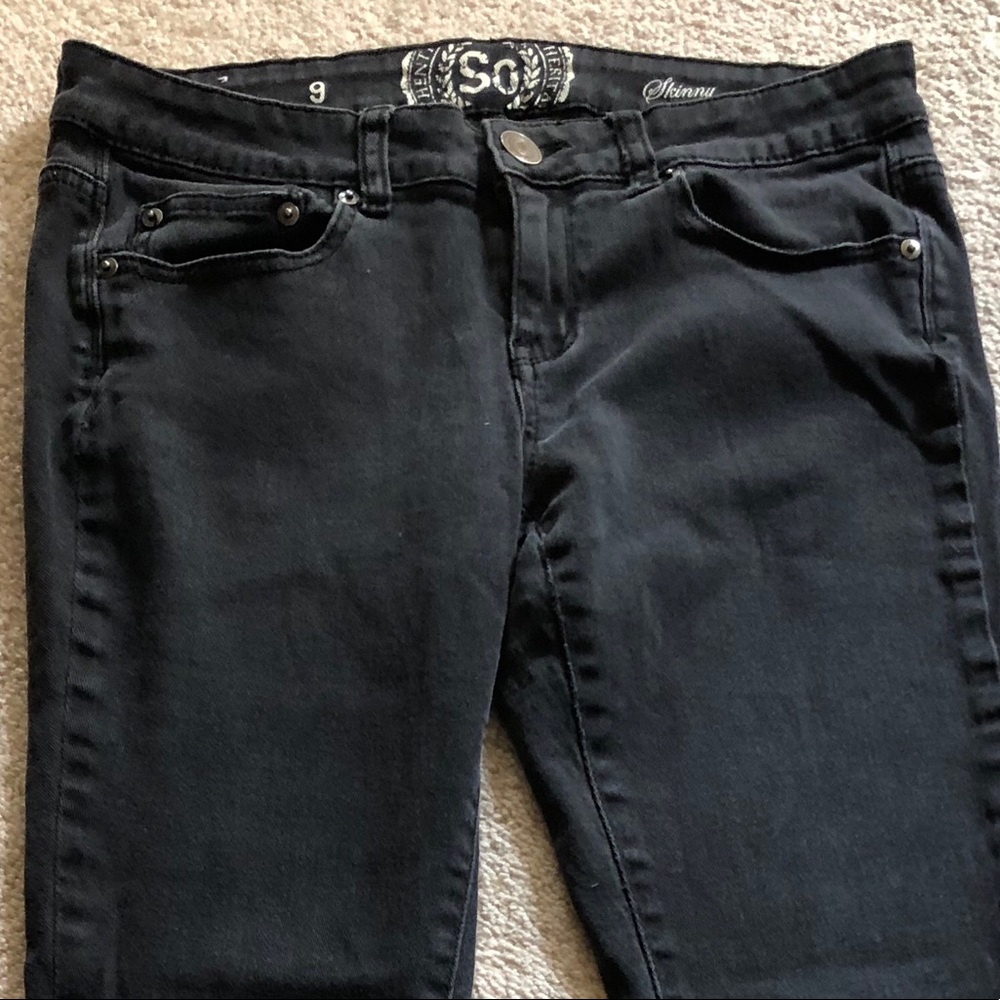 SO Skinny Black Jeans Sz 9